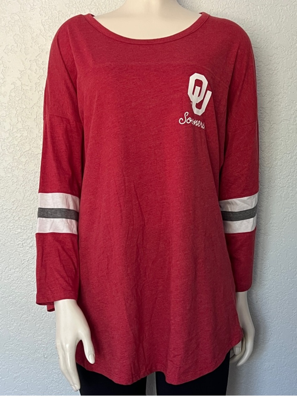 Oklahoma Sooners OU Women’s 2XL Red Long Sleeve Game Day Shirt Football NCAA